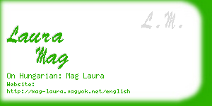 laura mag business card